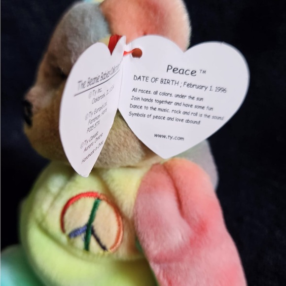 Pair of TY Beanie Babies of Peace - Picture 5 of 9